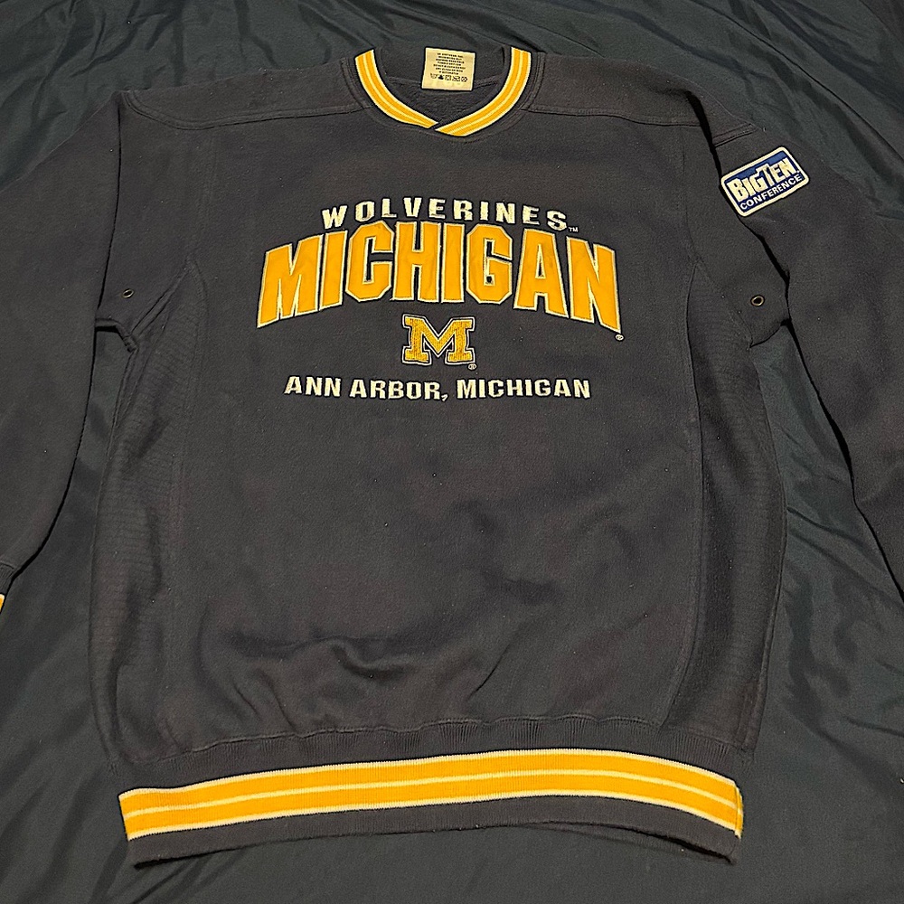Vintage Lee Sport Michigan Wolverines Crewneck Sweatshirt Size M